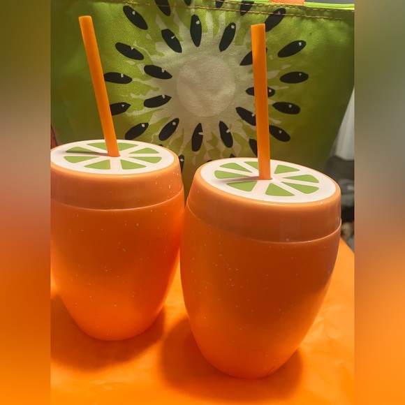 Other - NWT Orange Fruit Tumbler 24oz